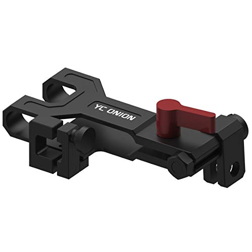 YC Onion Mount Beugel voor Samsung T5 SSD met USB-C Kabelklem in aluminiumlegering Compatibel met camerakooi BMPCC 4K & 6K