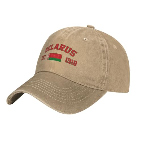 Drapeau du Bélarus Casquette De Golf Réglable Casquettes De Baseball Retro Casquette pour Extérieur Course À Pied Homme