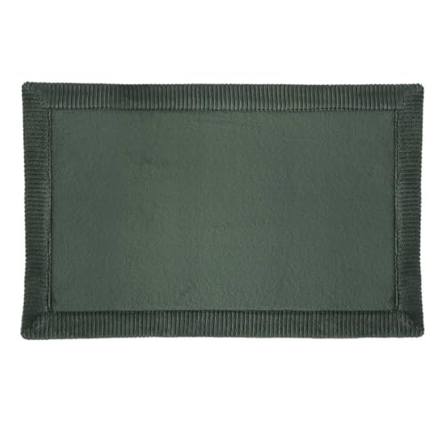 5five - tappeto da bagno 80x50cm trio verde cachi