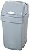Addis 518460 Eco-Papelera de plástico Reciclado para baño, Cocina, 10 litros, Color Gris Claro
