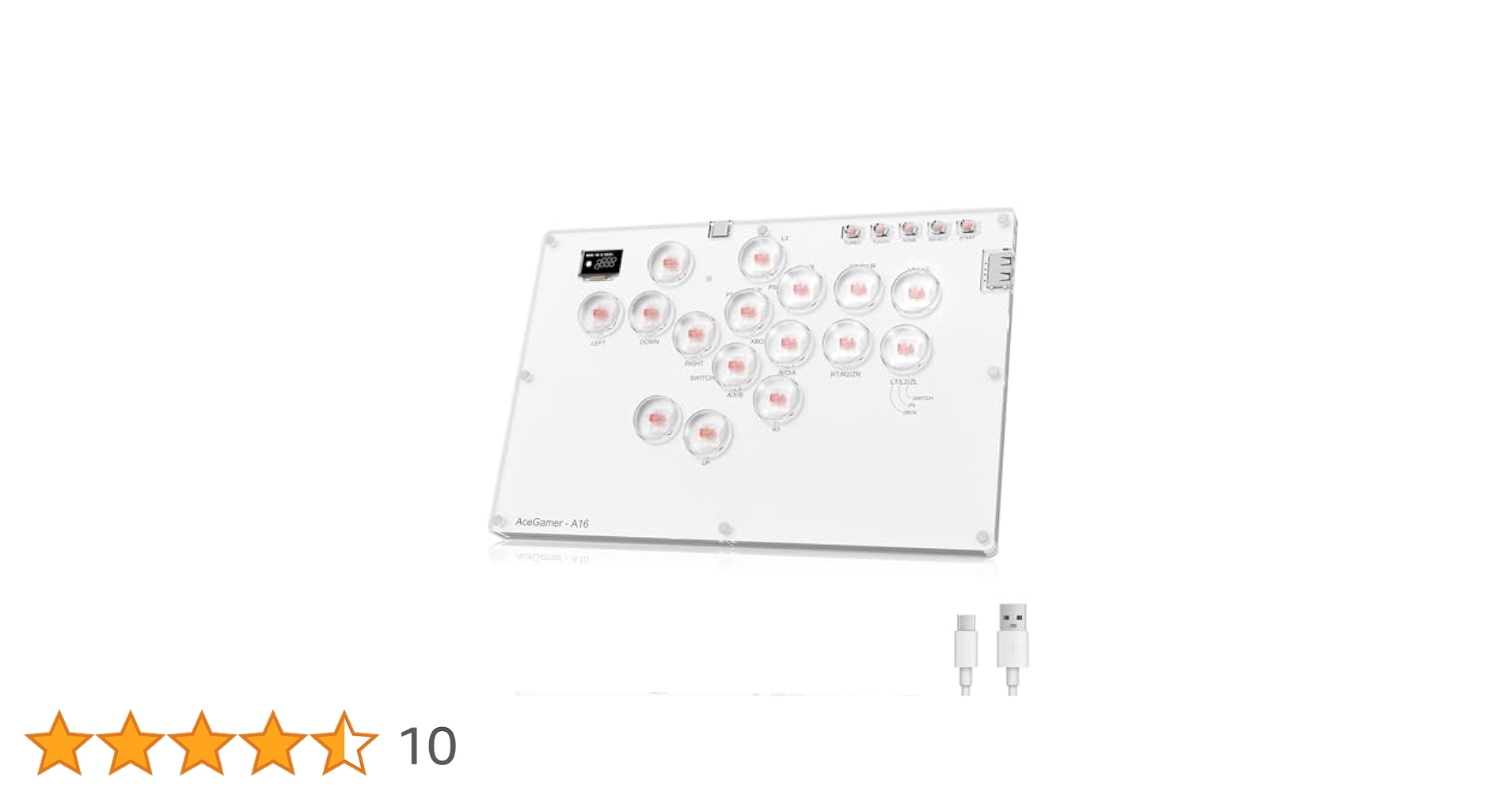 Amazon.co.jp: AceGamer アケコン レバーレス コントローラー 16