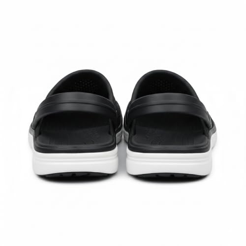 Image of Men Clogs Quick Dry Mesh Walking Clogs Lightweight EVA Arch Support Slip On Mules - Waterproof Anti Skid Outdoor Indoor Beach Pool Sandals