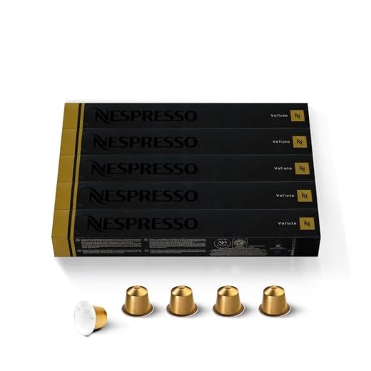Nespresso Capsules OriginalLine, Volluto, Mild Roast Espresso Coffee, Brews 1.35oz, 10 Count (Pack of 5)