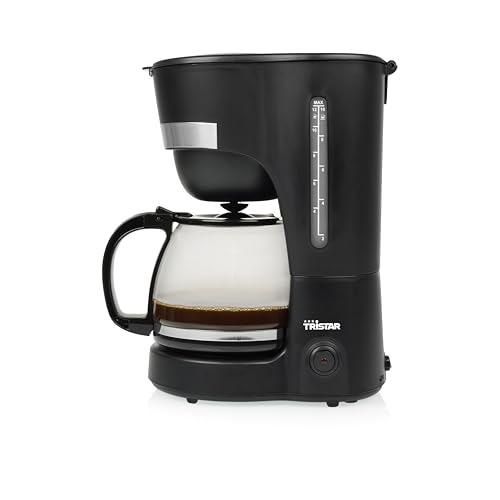 Tristar Cafetière filtre - 1,25 L - 12 tasses max. - Filtre permanent - Système anti-gouttes & Maintien au chaud - 750 W - CM-1282