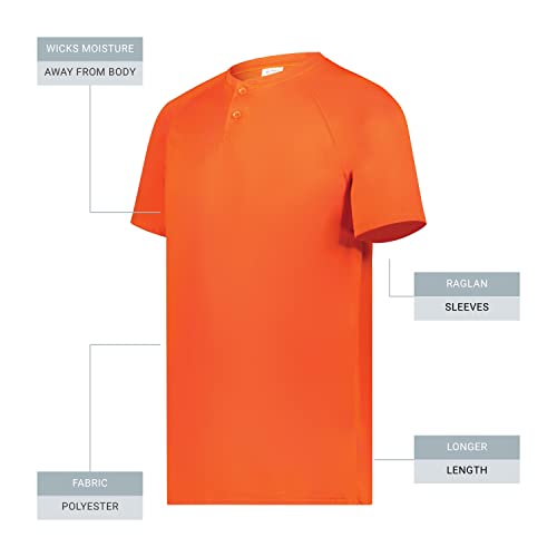 Augusta Sportswear Boys Youth Attain Wicking Two-Button Baseball Softball Jersey4