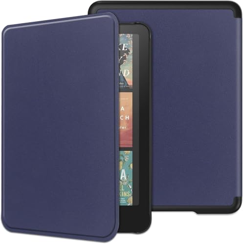Image of ProElite Cover Case for Kindle Paperwhite 12th Gen 7 inch Case, Slim Smart Flip case Cover for Amazon Kindle Paperwhite 12th Generation 7 inch 2024, Dark Blue