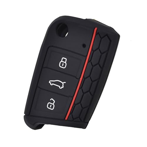 Coque de clé de voiture pour VW Polo Golf 7 Tiguan : étui de rechange trois boutons