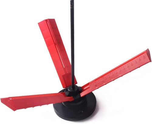 FUNTRESS Fletching Jig Straight Helix Tower Fletch Tool with Scale for DIY Archery Arrows Feathers Vanes