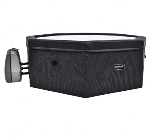 Nixspa SPA Exterior Hinchable semirrígido 5-6 Personas 193 x 193 x 73 cm con 100 chorros de...