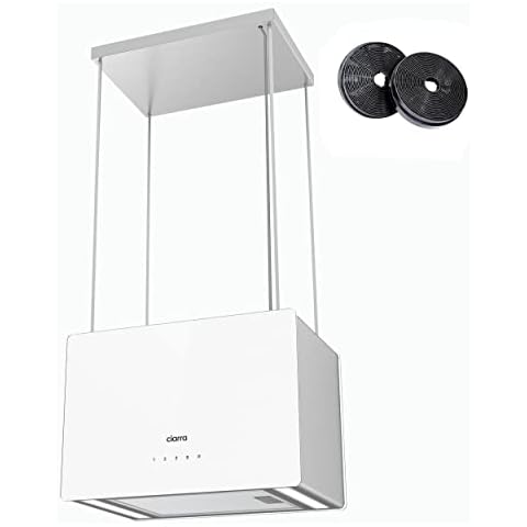 CIARRA CBCS4850 A++ Inselhaube Umluft Dunstabzugshaube Insel Freihängend 48cm 700m³/h Cover