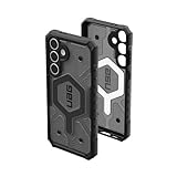 URBAN ARMOR GEAR UAG Compatible with Samsung Galaxy S24 FE Case SM-S721 Pathfinder Clear, Magnetic Charging Transparent Rugged Military Grade Dropproof Impact Resistant Protective Cover, Ash