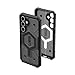 URBAN ARMOR GEAR UAG Designed for Samsung Galaxy S24 FE Case Pathfinder Clear, Compatible with Magnetic Charging Case Bundle with Paracord Lanyard (Ash + Neon Black)