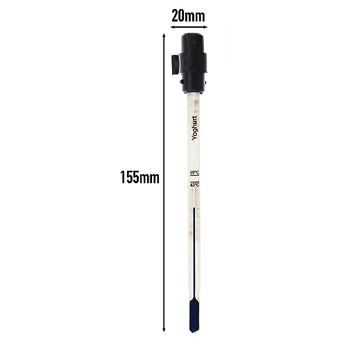 Yoghurt Thermometer - 150mm Includes Protective Case with Recommended Zones