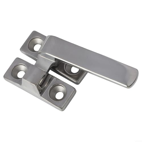 Elegante cerradura de manija de puerta de acero inoxidable 304 adecuada para persianas abatibles, combina estilo con durabilidad (pequeño derecho)