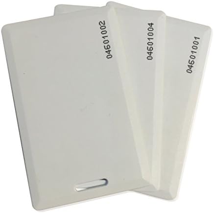 100 pcs 26 Bit Proximity Clamshell Weigand Prox Swipe Cards Compatable with ISOProx 1386 1326 H10301 Format Readers and Systems. Works with The vast Majority of Access Control Systems