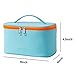 Meiyuuo Makeup Bag Cosmetic Bags Medium for Women Girls Zipper Travel Pouch for Purse Essentials Toiletry Organizer Waterproof Cute (Cyan Blue)
