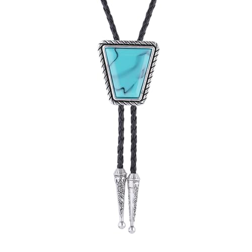 Image of Btilasif Bolo Tie for Women, Scorpion Bolo Tie Vintage Western Cowboy Stone Leather Neckties, Cowboy Gifts for Men