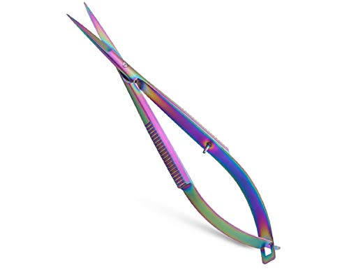 Preisvergleich Produktbild Olax Federschere, Shere für Fliegenfischen, Angeln, Titanbeschichtet, 12cm