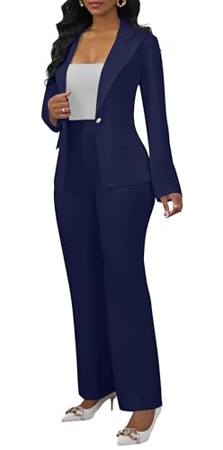 Suits for Women Two Piece Sets Business Professional Pant Suits