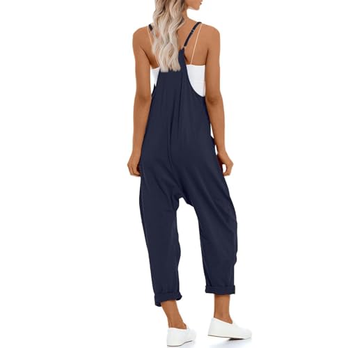 image for UNIANKIYA One Piece Jumpsuits for Women Casual Sleeveless Spaghetti St