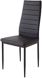 PRATIKO LIFE Silla Katia-New Negra de Piel sintética, única