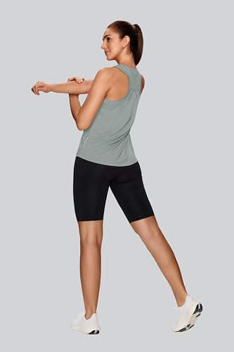 Image of XIEERDUO Tank Top for Women Racerback Sleeveless Workout Tops Loose Fit Yoga Running Gym Shirts for Women