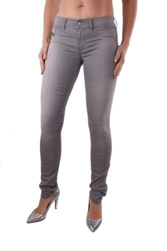 Diesel Livier 0853K Jean slim pour femme, gris, 24W