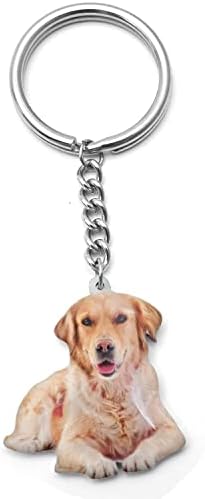 Personalized Cat Dog Photo Keychain Custom Picture Keyring Dog Portrait Keychain Pet Memorial Gift For Pet Lover