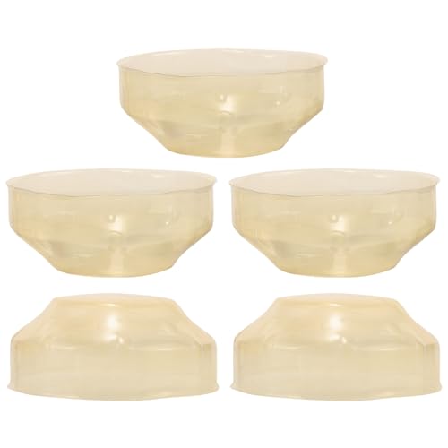 Lurrose Protector de Sensor de Humo 5 Piezas de Plástico, Cubierta Antipolvo para Alarma de Incendios, Resistente y Fácil de Instalar, Adecuado para Protección Hogar y Oficina, Tapa