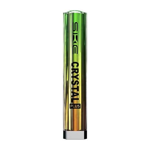 SKE Crystal Plus Vape Device Battery - E Cigarette Starter Vape, 400mAh battery, 11W, for SKE Crystal Plus prefilled vape pods, TPD Compliant Ecig, 2ml No Nicotine (Aurora Green)