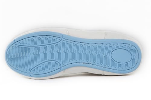 Women's MatLady Wresting Shoe, White/Light Blue4