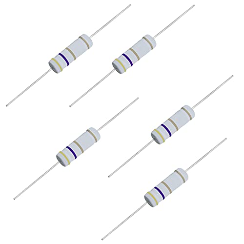 Résistance à film d'oxyde métallique 4,7 ohm haute précision &plusmn; 5 %