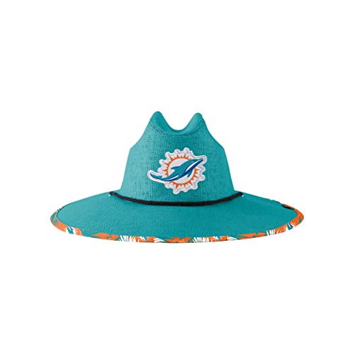 Image of FOCO Men's NCAA College Team Logo Floral Straw Sun Hat