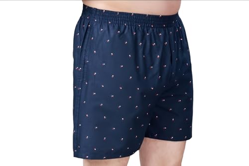 Image of Men's Cotton Printed Regular Fit Boxer Shorts | Soft & Breathable Innerwear | Comfortable Boxers | Lightweight & Stylish Nightwear