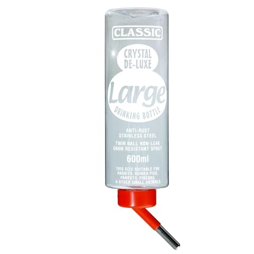 Kerbl Kaninchen Tränke Trinkflasche Classic de Luxe für Hamster - 600 ml Nagertränke