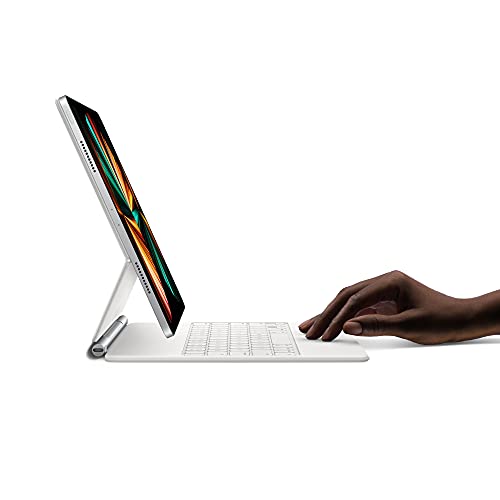 Image of Apple Magic Keyboard: iPad Keyboard and case for iPad Pro 12.9 inch (3rd, 4th, 5th and 6th gen) and iPad Air (M2), Great Typing Experience, Built-in trackpad, Italian - White