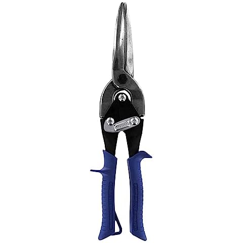 MIDWEST Power Cutters Long Cut Snip - Straight Cut Regular Tin Cutting Shears with Forged Blade & KUSH'N-POWER Comfort Grips - MWT-6716A Cover