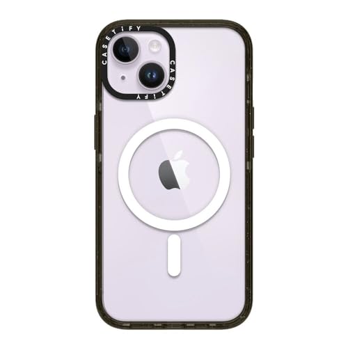 Image of CASETiFY for iPhone 14 Case - Impact Compatible with MagSafe Clear Black