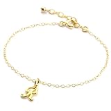 【Accessories Salt】イニシャル R アルファベット ブレスレット K14GF あずき チェーン レディース 金属アレルギー対応 ギフトボックス 箱入り 人気