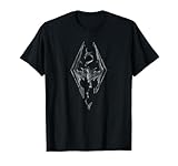Elder Scrolls Skyrim Dragon Emblem Video Game T-Shirt