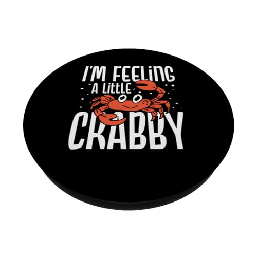 I'm feeling a little crabby PopSockets Swappable PopGrip, Black - Image 2