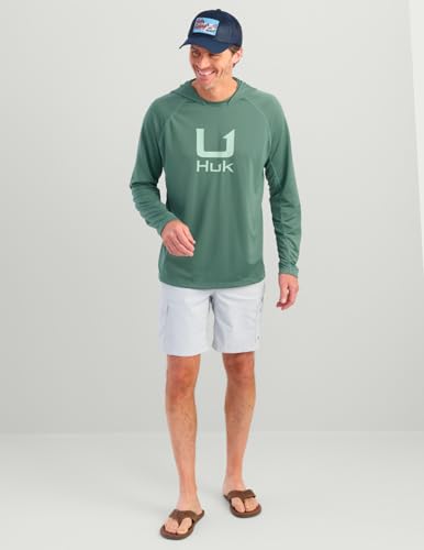 HUK Men's Icon Hoodie, Hooded Fishing Shirt with Sun Protection2