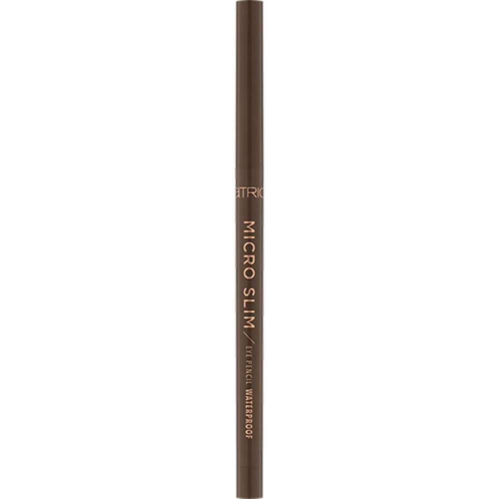 Catrice Micro Slim Eye Pencil Waterproof, Kajal, wodoodporny, nr 030 Brown Precision, brązowy, definiujący, trwały, intensywny, wegański, wodoodporny, bez mikroplastiku (0,05 g)