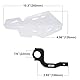RUTU ATV Handschützer, Dirt Bike Handschützer mit CNC-Halterung für Dirtbikes Offroad-ATV Motorcross Enduro E-Bikes CRF450R 450X 300L CRF250L YZ250 YZ125 TTR125LE TTR250 (Weiß)