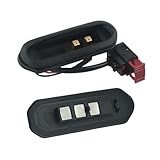 FACAIIO Schütz Tür-Schiebeschalter für Fiat Ducato Jumper 1348483080 6366C5-2 Pack, schwarzer Kunststoffersatz mit verbessertem Kühlkörper und Ladefähigkeiten