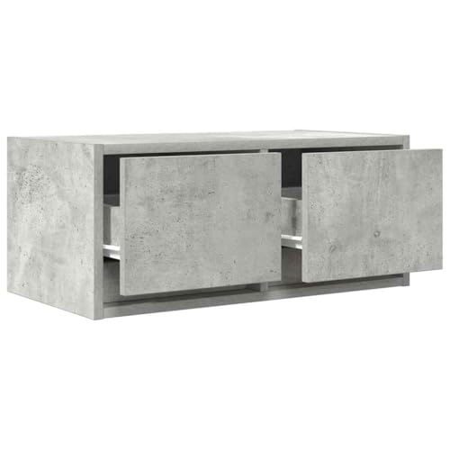 Meuble TV moderne gris béton suspendu pour optimiser les petits salons - 5