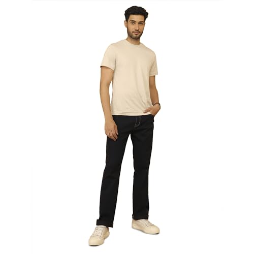 Image of Wrangler Men's Blue Straight Fit High Rise Pants
