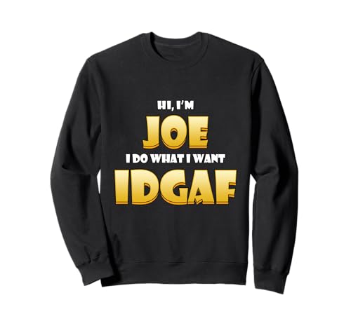 Joe Costume IDGAF Meme Personalized First Name Joseph �g���[�i�[