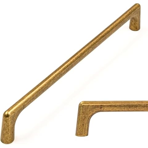 Amerdeco Antique Brass Cabinet Pulls 192MM Cover