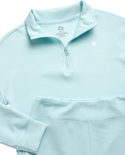 RBX Girls Active Flare Pants Set - 2 Soft Plush Flare Sweatpants and Pullover Quarter Zip Up Sweatshirt for Girls (7-12)3